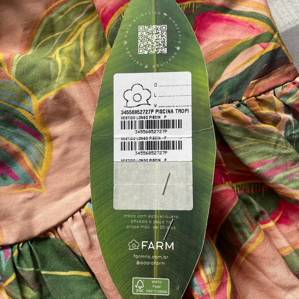 FARM Rio Colorful Leaf Maxi Dress - Picture 8 of 10